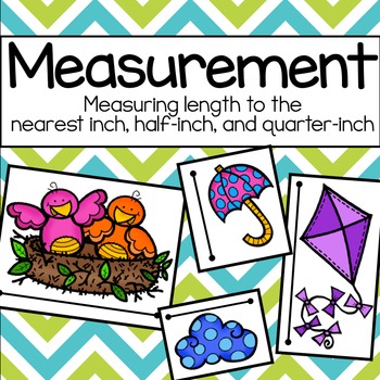 Preview of Spring Measurement: Measuring to the Nearest Inch, Half-Inch, & Quarter-Inch