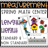 Spring Measurement Task Cards Standard & Non Standard Measurement