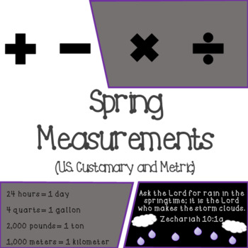 Preview of Spring Measurements