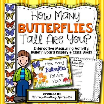 Preview of Spring Measuring  |  How Many Butterflies Tall Are You? Measurement Math Center