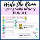 Spring Melody Write the Room Solfege Patterns BUNDLE