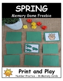 Spring Memory Game | Kindergarten | Numeracy