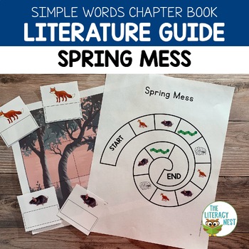 Preview of Spring Mess Decodable Text Literature Guide | Virtual Learning