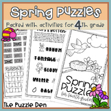 Spring Puzzles for Fourth Graders