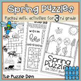 Spring Puzzles for Third Graders