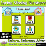 Spring Missing Numbers Boom Cards - Digital Distance Learning