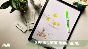 Preview of Spring Morning Menu Easter Interactive Worksheets