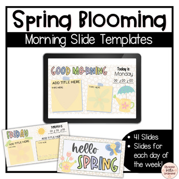 Preview of Spring Morning Slides Templates | We Are Blooming | For Google Slides