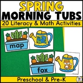 Spring Morning Tubs for Preschool - April/May Morning Work