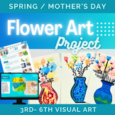 Spring / Mother's Day Flower Art & Craft Painting Project