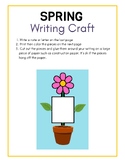 Spring Mother's Day Writing Flower Craft