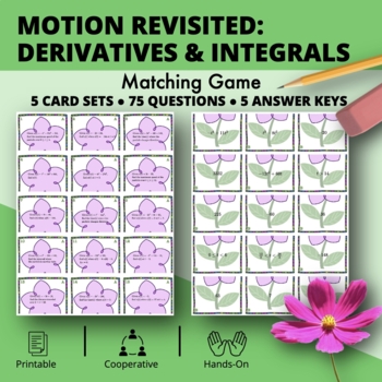 Preview of Spring: Motion Along a Line Revisited Matching Games