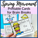 Spring Movement Cards for Elementary Music Class or Brain Breaks
