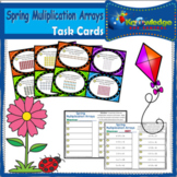 Spring Multiplication Arrays Task Cards With Response Shee