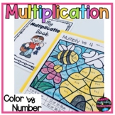 Printable Multiplication Facts Color By Number Worksheets 