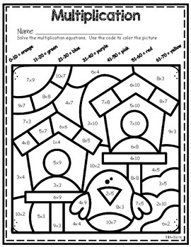 🧪 FREE Printable Science Color by Number Worksheets