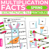 Spring Multiplication Facts Worksheets | Secret Picture Tiles