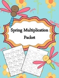 Spring Multiplication Worksheet Packet - Just Print and Go!