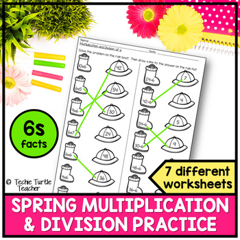 multiplication practice sheets 6s