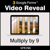 Spring: Multiply by 9 - Google Forms Math Game | Distance Learning