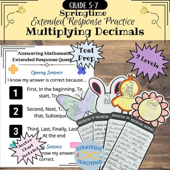 Preview of Spring- Multiplying Decimals: Extended Response Practice