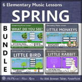 Spring Music Lessons and Activities for Elementary Music {Bundle}