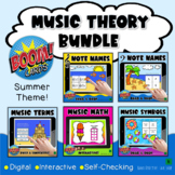 Spring Music Theory BOOM Cards Bundle- Digital Music Games