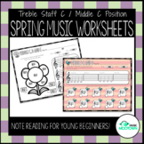 Spring Music Worksheets For Young Students & Beginners - T