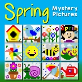 Fun Spring Coloring Page/Sheets, Hidden Mystery Pictures 1