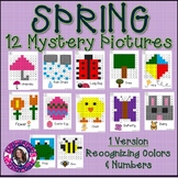 Spring Mystery Pictures | Recognizing Colors & Numbers