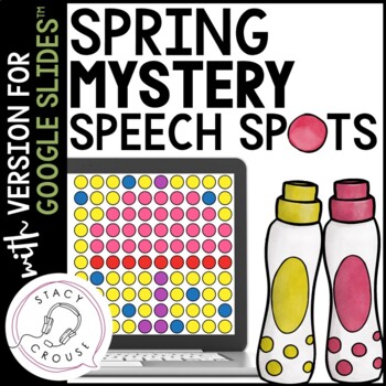 Preview of Spring Mystery Speech Spots Articulation Activity with Google Drive™ Version