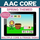 Spring NO PREP AAC Core Vocabulary & Fringe Thematic Activity