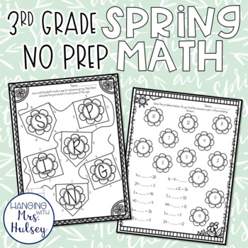 Preview of Spring NO PREP Math (3rd Grade)