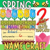Spring Name Craft Editable PowerPoint template | spring fl