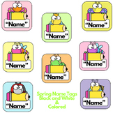 Spring Name Tags and Labels