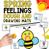 Spring Naming Feelings SEL Dough and Drawing Activity Mats