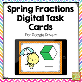 Spring Naming Fractions Digital Task Cards 
