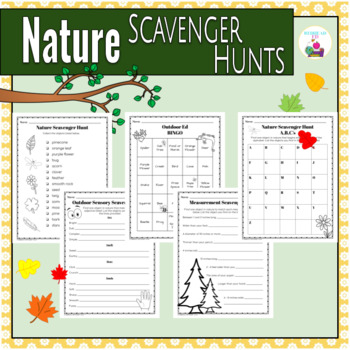 Preview of Nature Scavenger Hunts - Science & Outdoor Education