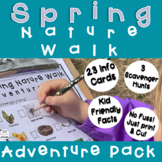 Spring Nature Walk Scavenger Hunt and information cards