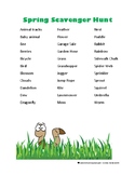 Spring Nature Walk Scavenger Hunts - 5 Different Hunts!