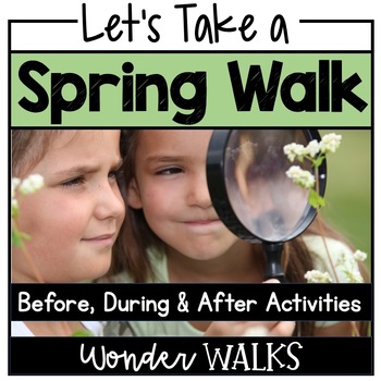 Preview of Spring Nature Walk, Weather & Seasons, Kindergarten Science, outdoor activities