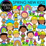 Spring New Kids Clipart {Spring Clipart}