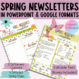 Spring Newsletter Editable Templates For March & April - P
