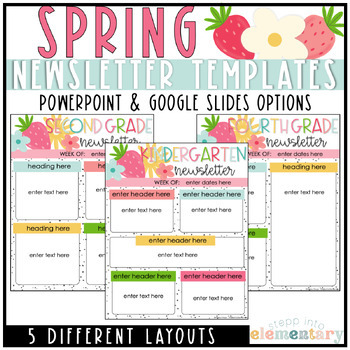 Preview of Spring Newsletter Templates | April Edition | Editable