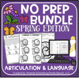 Spring No Prep BUNDLE: Articulation AND Language Activities