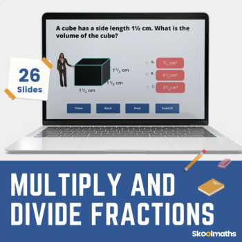 Preview of Multiplication and Division of Fractions No Prep Digital Math Activities