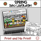 Spring No Prep Language Activities Speech Therapy preschool