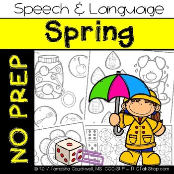 Preview of Spring: No Prep Speech and Language