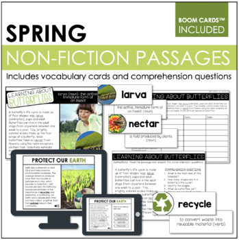 Preview of Spring Non-Fiction Passages Print and Digital