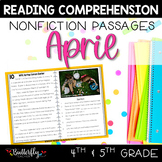 Spring Nonfiction Reading Comprehension Passages with Earth Day